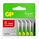 GP Super Alkaline AAA Batterijen (8 stuks)
