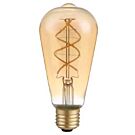 LED ST64 E27 4-20W 2200K filament spiraal gold dimbaar