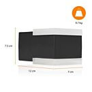 Smartwares Wandlamp Zwart 8W LED 3000K Smartwares Wandlamp Zwart 8W LED 3000K