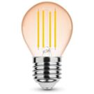 Modee LED kogel E27 4-28W 1800K filament amber dimbaar Modee LED kogel E27 4-28W 1800K filament amber dimbaar