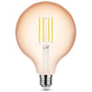 Modee LED Globe G125 E27 4-28W 1800K filament amber dimbaar