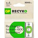 GP NiMH oplaadbare batterij C 3000mA blister(2) GP NiMH oplaadbare batterij C 3000mA blister(2)