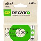 GP NiMH oplaadbare batterij AAA 950mA blister(4) GP NiMH oplaadbare batterij AAA 950mA blister(4)