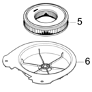 Nilfisk bedrijfsstofzuiger filterhouder VL500 107407298