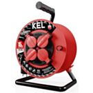 Kabelhaspel H05 3x1,5qmm 15m rood IP44