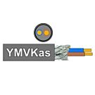 Kabel YMVKas 2x2,5qmm grondkabel Dca rol 25m
