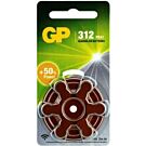 GP Gehoorcel ZA312 Batterij Blister 6 Stuks GP Gehoorcel ZA312 Batterij Blister 6 Stuks
