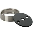 Opbouwrand voor LED meubelspot LED4910 geschuurd staal Opbouwrand voor LED meubelspot LED4910 geschuurd staal