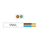 Kabel H03VV-VV-H2F ovaal plat 2x0,75qmm wit
