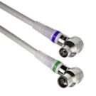 Coax aansluitkabel compleet ONVERPAKT1,5m haaks Coax aansluitkabel compleet ONVERPAKT1,5m haaks