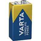 Varta Longlife Power E 9V Batterij - Krachtig & Betrouwbaar Varta Longlife Power E 9V Batterij - Krachtig & Betrouwbaar