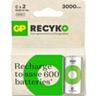 GP NiMH oplaadbare batterij C 3000mA blister(2)