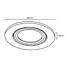 LED meubelspot 3W 2700K 62mm rond wit LED meubelspot 3W 2700K 62mm rond wit