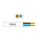 Kabel H03VV-VV-H2F ovaal plat 2x0,75qmm wit Kabel H03VV-VV-H2F ovaal plat 2x0,75qmm wit