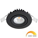 LED inbouwspot 5W DimToWarm 62mm 36gr rond verstelbaar zwart