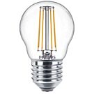 Philips LED Kogel E27 4,3-40W Helder Filament Philips LED Kogel E27 4,3-40W Helder Filament