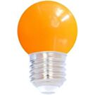 LED kogellamp E27 oranje 1W