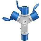  CEE Adapter: 3x CEE-aansluiting voor buitengebruik