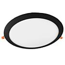 LED panel downlight 24W 3000K incl. driver zwart LED panel downlight 24W 3000K incl. driver zwart