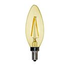 LED kaars E14 2-15W 2200K filament gold dimbaar LED kaars E14 2-15W 2200K filament gold dimbaar