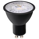 LED spot GU10 230V 3-35W 60gr zwart 3000K dimbaar LED spot GU10 230V 3-35W 60gr zwart 3000K dimbaar