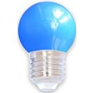 LED kogellamp E27 blauw 1W LED kogellamp E27 blauw 1W