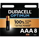 Duracell Optimum AAA Batterijen 200% Extra Kracht Duracell Optimum AAA Batterijen 200% Extra Kracht