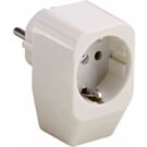 Tussenstekker met randaarde wit ABL Sursum 1115010 Tussenstekker met randaarde wit ABL Sursum 1115010