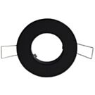 Inbouwplaat voor Verona 1v rond ZWART