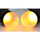 LED kogellamp E27 mat extra warm wit 1W