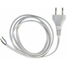 euro aansluitsnoer wit 2x0.75 2 meter lamp kabel 230v apparaat snoer