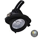 LED downlighter zwart 30W 3CCT banaan model 60gr LED downlighter zwart 30W 3CCT banaan model 60gr