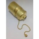  Fitting E27  trekschakelaar goud