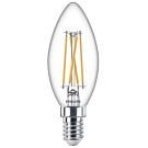 Philips LED kaars E14 4,3W 2700K filament helder Philips LED kaars E14 4,3W 2700K filament helder