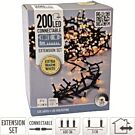 Koppelbare clusterverlichting 200 LEDS 6m extra warm wit