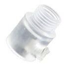 Klemnippel met buitendraad M10 transparant 601250 