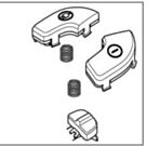Nilfisk knoppenset rood meteor 12404748