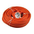 Verlengsnoer PVC oranje 2x1qmm 20 meter 7015116 Verlengsnoer PVC oranje 2x1qmm 20 meter 7015116