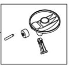 Nilfisk voorwiel klein Meteor 12404742