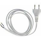 wit aansluitsnoer 3 meter 2x0.75 euro lamp kabel 230v apparaat snoer