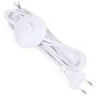 Benson Eurosnoer 2m met Vloerschakelaar Wit