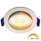 EcoDim LED inbouwspot 5W DimToWarm staal
