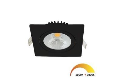 EcoDim LED inbouwspot 5W zwart dimbaar