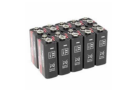 batterij 9v block alkaline 1505-0001 ansmann mn1604 10 stuks