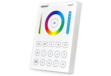 RGB-CCT draadloze opbouw schakelaar 2.4G 8-zones wit
