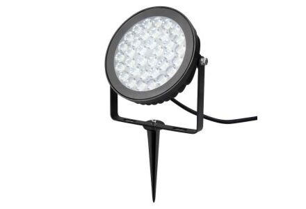 RGB-CCT LED tuinspot IP65 15W rond zwart
