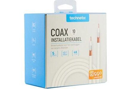 Technetix Coax Kabel 10m - 4G Veilig
