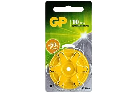 GP ZA10 Gehoorcel Batterijen - Blister van 6