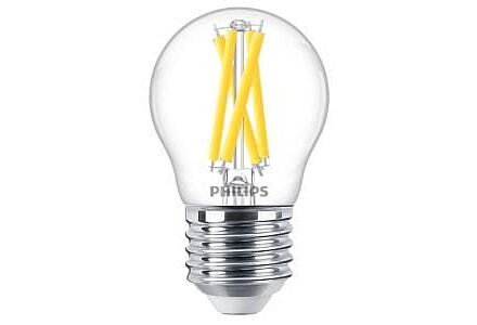 Philips LED Kogel E27 3,4-40W Filament Helder