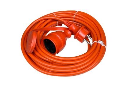 Verlengsnoer PVC oranje 3x1,5qmm 40m